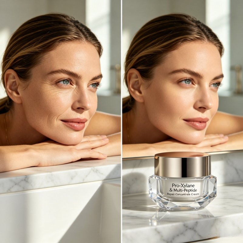 Pro-Xylane & Multi-Peptide anti-aging repair cream sample packaging Pro-Xylane & Multi-Peptide anti-aging repair cream sample packaging