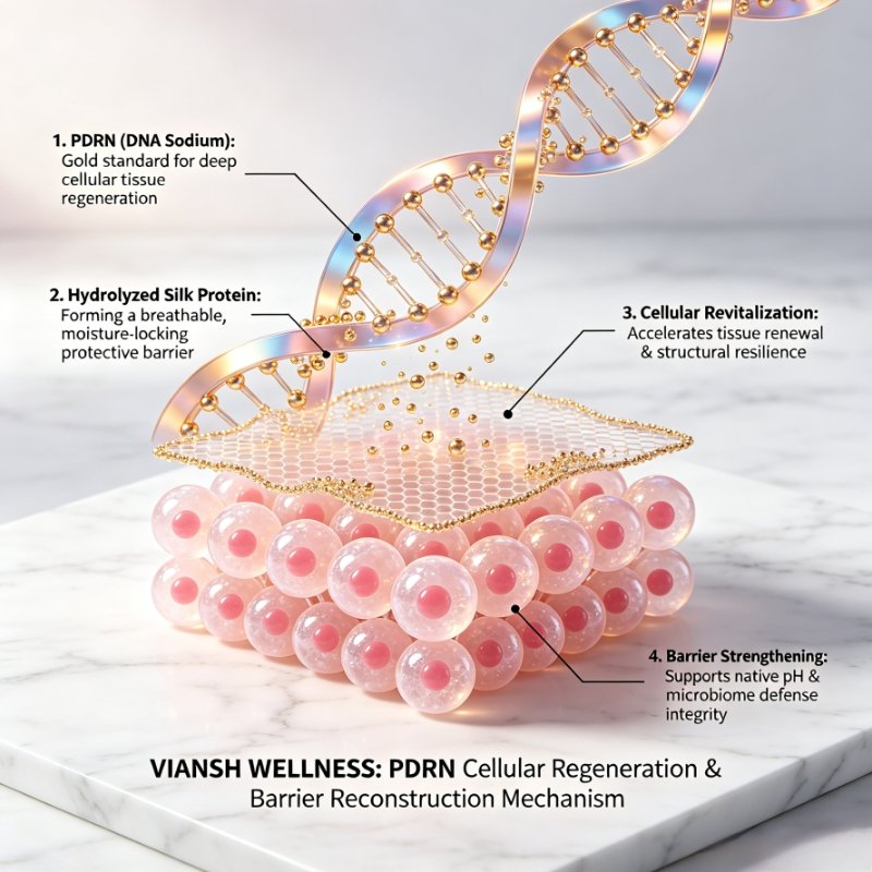 Viansh Wellness luxury private label intimate conditioning lubricant box in matte asteroid gray containing PDRN and silk protein ampoules Viansh Wellness luxury private label intimate conditioning lubricant box in matte asteroid gray containing PDRN and silk protein ampoules