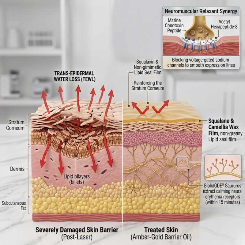 Viansh Wellness Post-Procedure Restorative Barrier Oil Packaging Set for Medical Aesthetics OEM