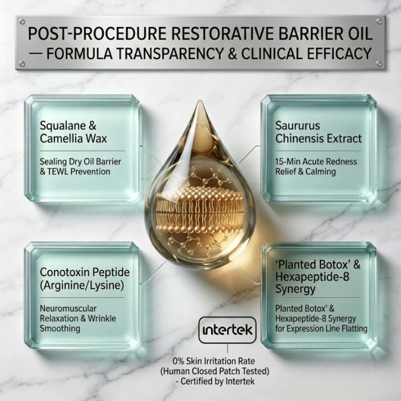 Viansh Wellness Post-Procedure Restorative Barrier Oil Packaging Set for Medical Aesthetics OEM