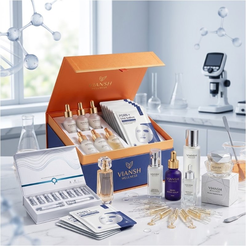 Viansh Wellness private label multi-peptide anti-aging skincare collection OEM Viansh Wellness private label multi-peptide anti-aging skincare collection OEM